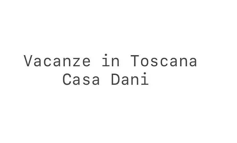 Holiday home Casa Dani Villa Chianni